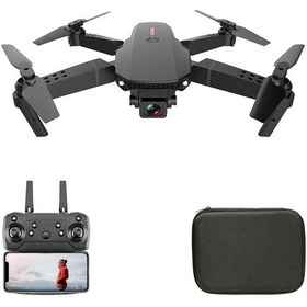 Resim Samdoo Siyah Katlanabilir 4k İkili Kamera Drone E88: İz Uçuş, 3d Devri, Kafa Olmayan Mod Ve El İfadesi Fotoğrafçılığı İle Çantalı Paket 