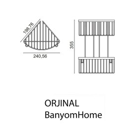 Resim Çelik Banyo Derin Şampuanlık Paslanmaz Pirinç 2'li 19x19 Cm Şampuanlık Köşe Süngerlik Krom 