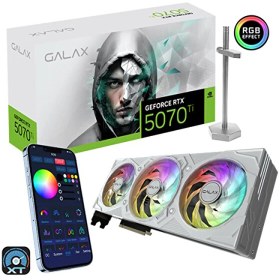 Resim 57IZN6MDBVGW GeForce RTX 5070 Ti EX Gamer 1-Click OC 16 GB GDDR7 256 Bit DLSS 4 Beyaz Ekran Kartı 