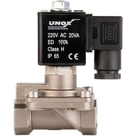 Resim Unox Paslanmaz Kompresör Normalde Kapalı Solenoid Valf (0,5-16 BAR) 