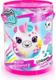 Resim Airbrush Plush Neon Boyanıp Yıkanabilen Peluş Unicorn Pembe 