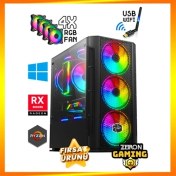 Resim Zeiron Ironhide X7 Ryzen 5 5500 32GB Ram 512GB M.2 SSD 8gb 256BIT RX580 Ekran Kartı Premium Oyuncu Masaüstü Bilgisayar 