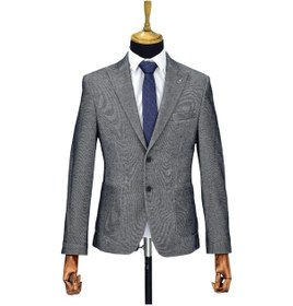 Resim Suitmen Erkek Tek Spor Ceket Çift Yırtmaçlı Bgl-st04512 Lacivert 