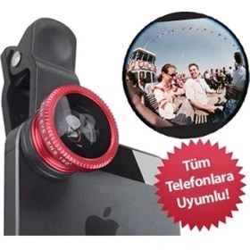 Resim Çerçici Balık Gözü Cep Telefonu Lensi (Tüm Modellere Uyumlu) 