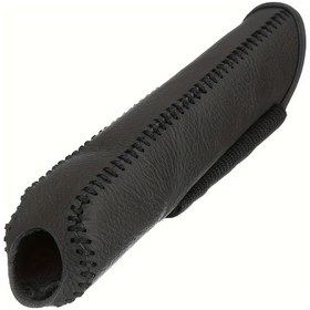 Resim Fochsia Siyah Yüksek Kalite Suni Deri El Freni Kılıfı Kırmızı Dikiş Kaymaz Otomatik Vites Ve Fren Koruması 