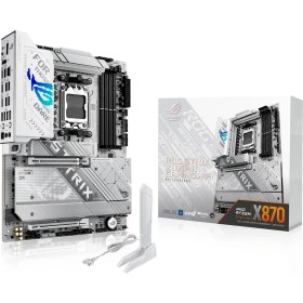 Resim Rog Strıx X870-A Gamıng Wıfı Amd X870 Am5 Ddr5 8000 Dp HDMI 2xusb4 4x M2 Usb3.2 Wifi 7 + Bt Aura Rgb 5gbit Lan Atx 16+2+2 Güç Aşamaları, Çift Usb4, 4xm.2 Slot Anakart 