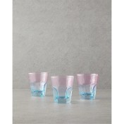 Resim Home Ramona Cam 3'lü Bardak Pembe - Mavi 