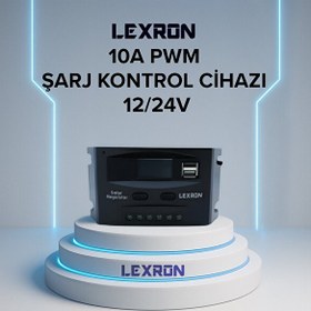 Resim Lexron 10A PWM Şarj Kontrol Cihazı 