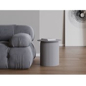 Resim Echo Furniture Seton Açık Platin Gri Sehpa 45 Cm 