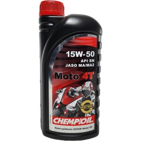 Resim CHEMPOİL Chempıoıl 15w-50 4t Motosiklet Motor Yağı 1lt Esterli 
