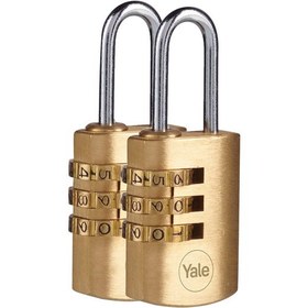 Resim Yale 22mm Şifreli Pirinç Asma Kilit - Blister 