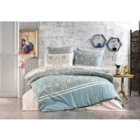 Resim Çift Kişilik Yeşil Osmanlı Yorgan Kılıfı 2 Adet Yastık Kılıfı Yeşil 