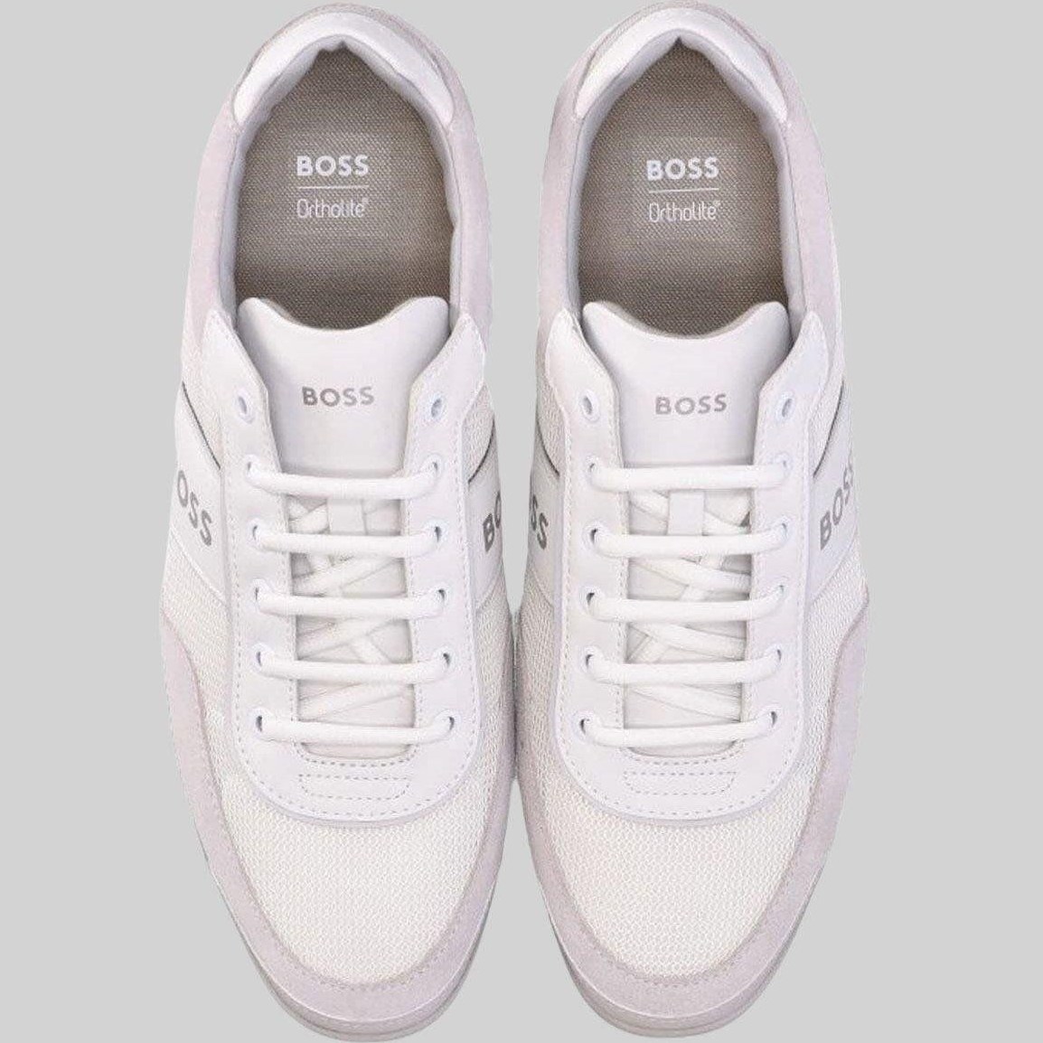 BOSS Erkek Logolu Deri Detaylı Saturn Sneaker Ayakkabı Beyaz Fiyatı ve ...