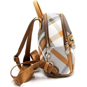 Resim Silver Polo Sp983 Kadın Sırt Çantası Ekose Haki-camel 