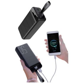 Resim Taşınabilir Powerbank 50.000 Mah 4 Girişli Hızlı Şarj Led Göstergeli Fenerli Şarj Diğer 
