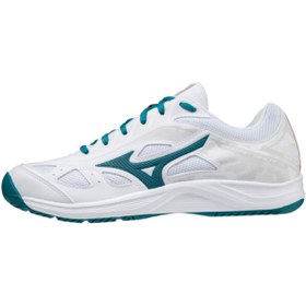 Resim Mizuno Breakshot 3 AC Erkek Tenis Ayakkabısı Beyaz/Mavi 