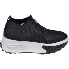 Resim Guja Taşlı Triko Kadın Spor Ayakkabı Gj-305-4 Siyah Siyah 