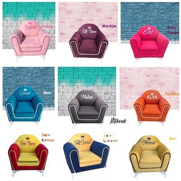Mihenk Isme Özel 9 Renk Çocuk Koltuğu