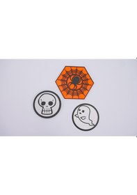 Resim Opencart Cadılar Bayramı İçecek Bardak Altlıkları Sadece Plastik Aparattır 