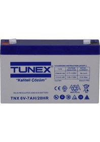 Resim Tunex 6v 12a 1,63 Kg Kuru Bakımsız Akü 151 50 94 100 Mm Tnx-6v1 