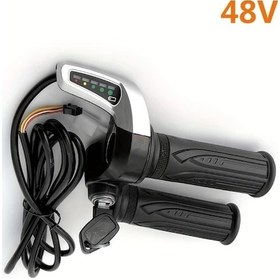 Resim Boatshop1 48v Elektrikli Bisiklet Gaz Kumandası Led Göstergeli Akü Kilidi 