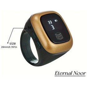 Resim Sunshine022 Zıkr Counter Multifonksiyonlu Namaz Tesbih Oled Ekran Usb Şarj 20mm Yeşil Akıllı Bileklik 