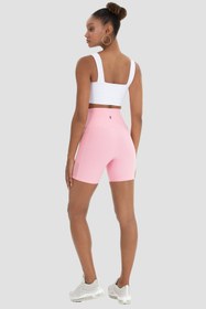 Resim Superstacy Wawel File Detaylı Pembe Bisiklet Şortu 