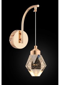 Resim İstanbul Avize Apli Kabarcıklı Liya Tekli Gold 3 Renk Ledli Modern Led Aplik Gold 