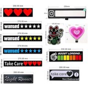 Resim Sones El Aydınlık Araba Çıkartmaları Soğuk Işık Araba Çıkartmaları Araba Aydınlık Desen Dekorasyon Araçta Bebek Var 