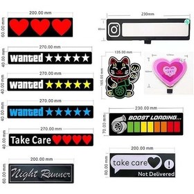 Resim Sones El Aydınlık Araba Çıkartmaları Soğuk Işık Araba Çıkartmaları Araba Aydınlık Desen Dekorasyon Araçta Bebek Var 