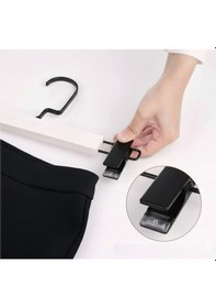 Resim Faravis Atelier Beyaz Ahşap Pantolon Ve Etek Askısı Amerikan Kancalı 10 Adet Özel Seri 