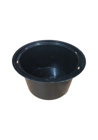 Resim Beyaz Kumsal Vazo Dekoratif Uzun Saksı Yeşil 