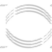 Resim GP Kompozit Honda PCX 125 / 150 2014-2022 Uyumlu Jant Şeridi Reflektif Gri 