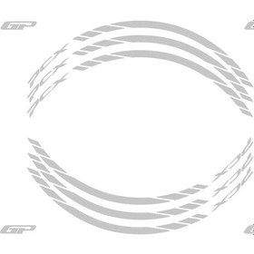 Resim GP Kompozit Honda PCX 125 / 150 2014-2022 Uyumlu Jant Şeridi Reflektif Gri 