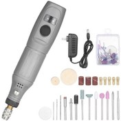 Resim Hallow E14873GY-US 12 V Mini Döner Alet Elektrikli Öğütücü Taşlama Gri Abd Fişi 