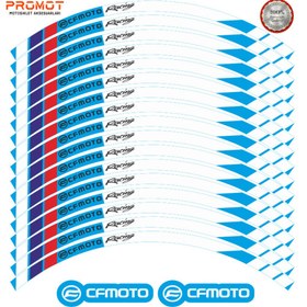 Resim PROMOT CF MOTO UYUMLU JANT ŞERİDİ Motosiklet Aksesuar Jant Sticker 5 