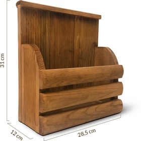 Resim Grootland Ahşap Gazetelik / Dergilik / Kitaplık 