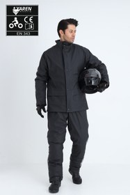 Resim Yaren CE belgeli Esnek Nefes Alır Özel Üretim Dikişsiz Motorcu Yağmurluk 