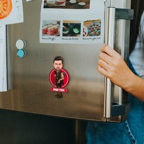 Resim Okçu Erkek Karikatürlü Buzdolabı Magneti 