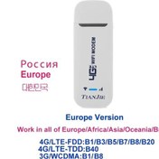 Resim Tıanjıe 150 Mbps 4g Wıfı Yönlendirici Usb Kablosuz Modem Cat4 Qualcomm Yonga Whıte U800-3 