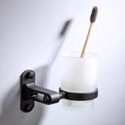 Resim Sanlindou Siyah Uzay Alüminyum Banyo Donanım Havlu Raf Havlu Bar Kağıt Tutucu Bez Kanca Sabunluk Havlu Yüzük | Banyo Donanım Setleri 