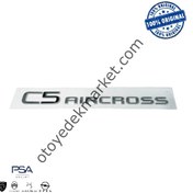 Resim Citroen C5 Aircross (2019-2025) Arka ''C5 Aircross'' Yazısı (Orijinal) 