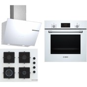 Resim Bosch Beyaz 3 Lü Ankastre Set 279 ( HBF512BW1T - POP6C2P30O - DWK66PJ20T ) 