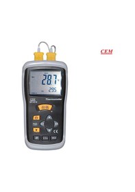 Resim Cem Dt613 K Tipi Prob Bağlanabilen 2 Kanallı Termometre -200 Derecec 
