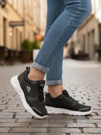 Resim Slazenger Siyah Beyaz Bağcıklı Unisex Spor Ayakkabı Çok Renkli 