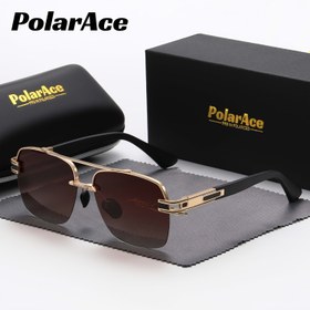 Resim PolarAce Unisex Polarize Gözlükler, Klasik Oval Çerçeve, Metal & Asetat, TAC Lens, Polarizer Fonksiyon, Günlük Rahatlık, Kılıf Dahil, Günlük Kullanım Gözlükleri 