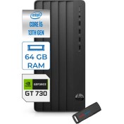 Resim Hp 290 Pro G9 Intel I5-13400 64GB 2tb SSD 4GB/GT730 Windows 11 Pro Masaüstü Bilgisayar GTB6JD6ESP24+ZETTAUSBBELLEK 