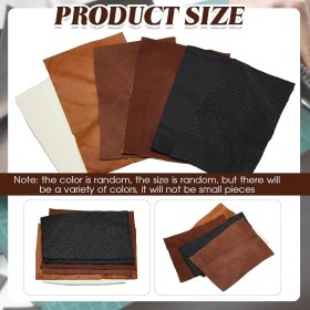 Resim Osm Karışık Toprak Tonu Renklerinde Hakiki Deri Parçaları Kuzu Derisi Döşeme Deri , Cüzdan, Çanta ve Kese Yapımı, Oyma ve Bıçaklık Kılıf Malzemesi 