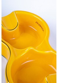 Resim Parmida İkili Sarı Porselen Puro Küllüğü - Tr8267 