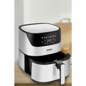 Resim Homms H40 2000 Watt Yüksek Güç 6,4 Litre Inox Geniş Xxl Dokunmatik Airfryer Yağsız Sıcak Hava Fritözü 